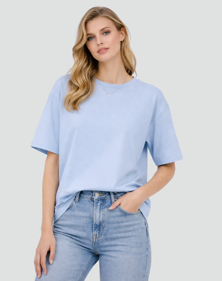 Casual Dames Oversized T Shirt Met Korte Mouwen En Ronde Hals