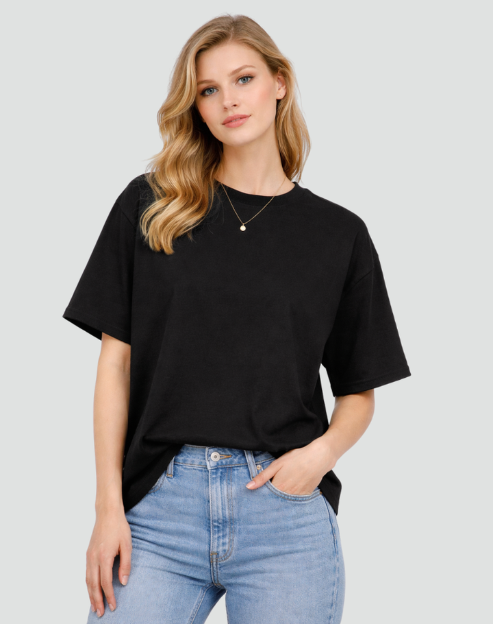 Casual Dames Oversized T Shirt Met Korte Mouwen En Ronde Hals