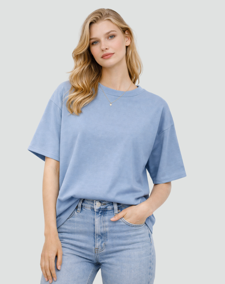 Casual Dames Oversized T Shirt Met Korte Mouwen En Ronde Hals