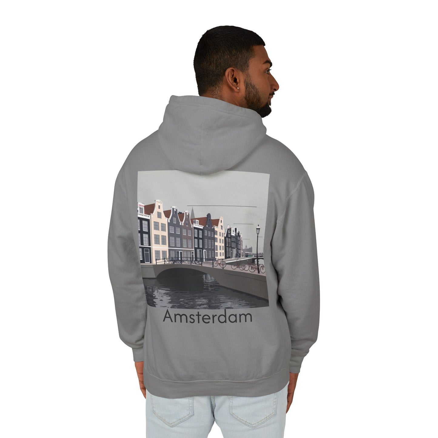 Olivia Amsterdam Hoodie Unisex Grijs