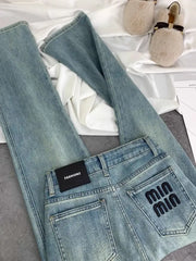 Miu Miu Vintage Wide Leg Jeans™ – Hoge Taille Baggy Spijkerbroek in Streetwear Stijl