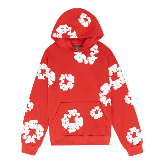 Olivia's Flower Hoodie Rood