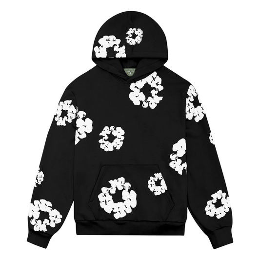 Olivia's Flower Hoodie Zwart